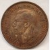GREAT BRITAIN UK 1939 . ONE 1 PENNY . ERROR . MINOR DAMAGE RIM
